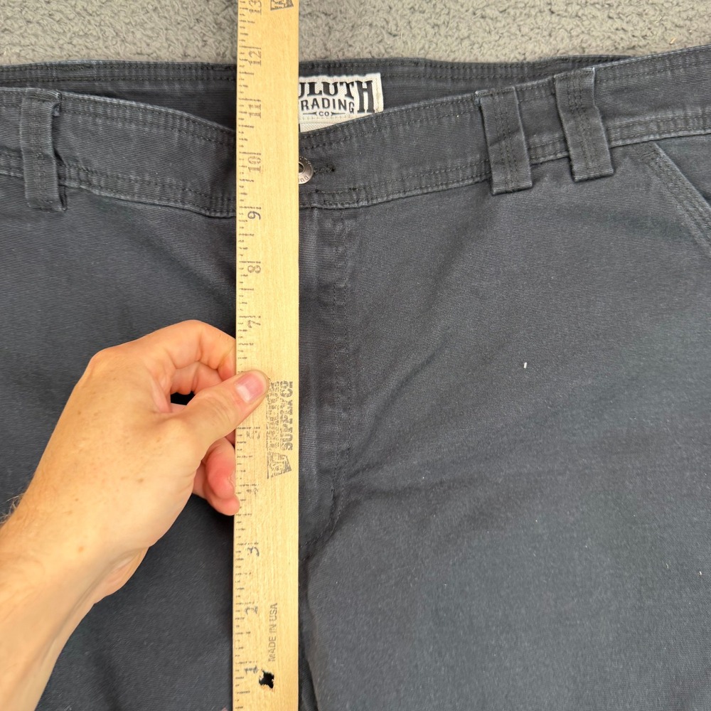 Duluth Trading Co Fire Hose Flex Cargo Work Pants Mens 42x30 Black Standard Fit - Picture 5 of 9